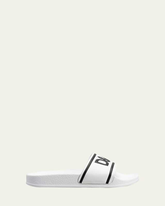 Kid's Logo Two-Tone Pool Slide Sandals, Kids